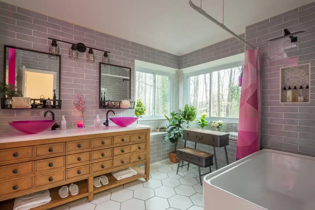 Bathroom renovation after water damage restoration in Jacksonville